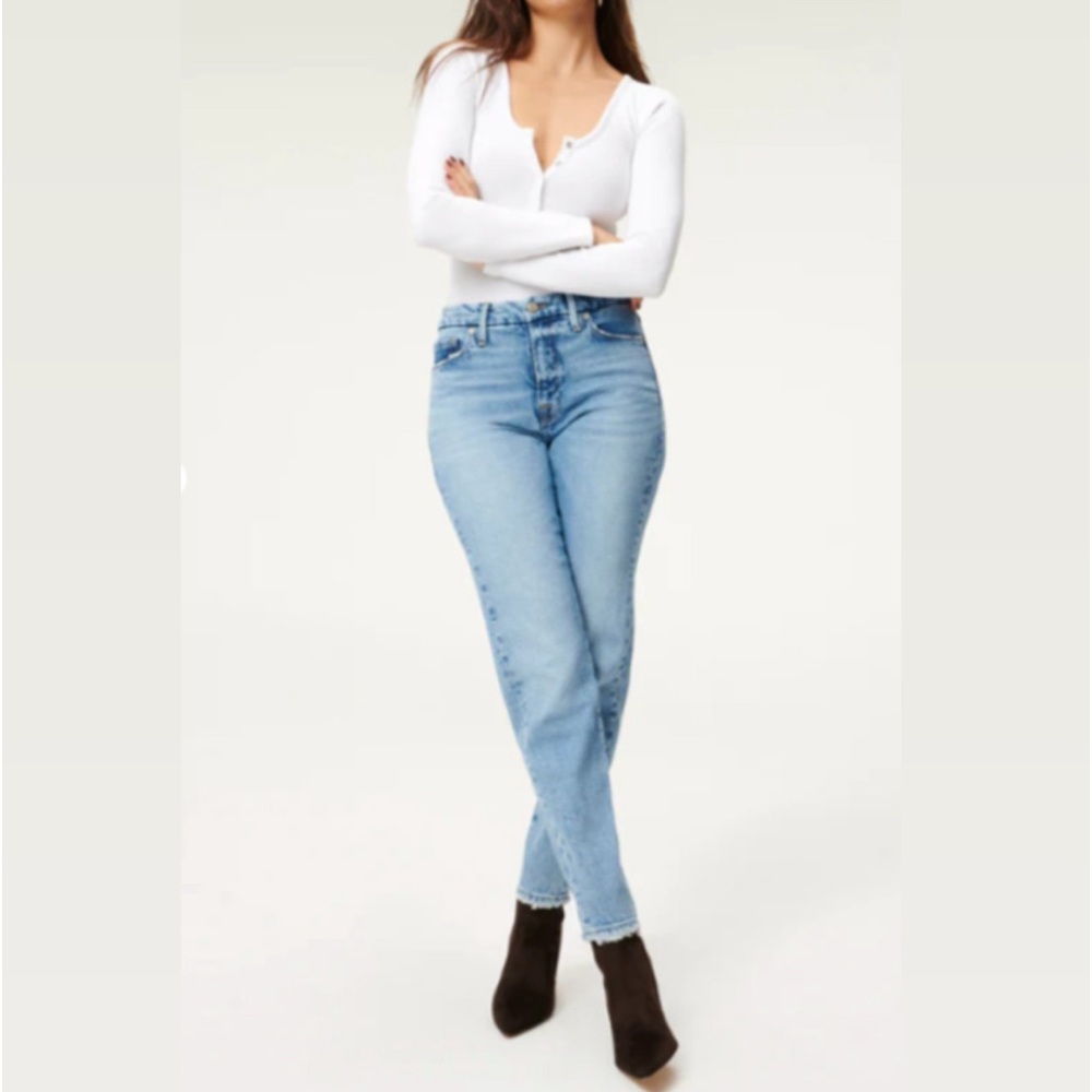 Good American Light Blue High Rise Jeans - Picture 3 of 3